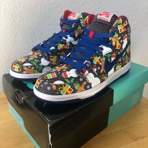 Nike SB Dunk High Ugly Christmas Sweater